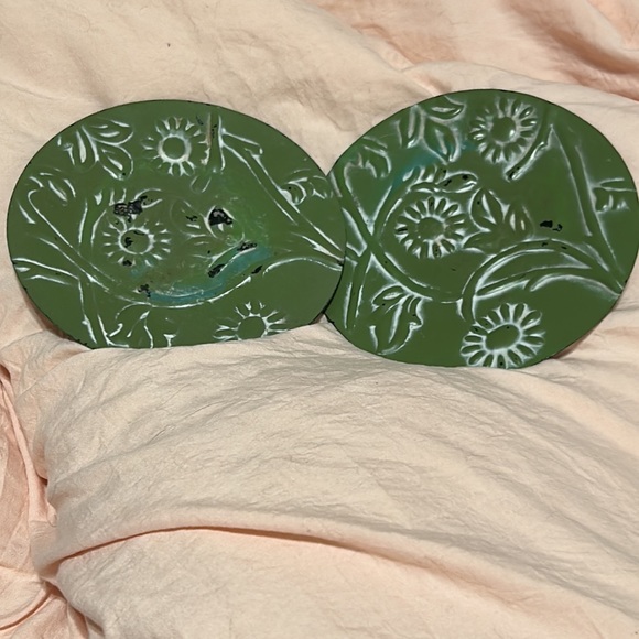 2 Shabby Chic Candle Holders - Picture 2 of 3